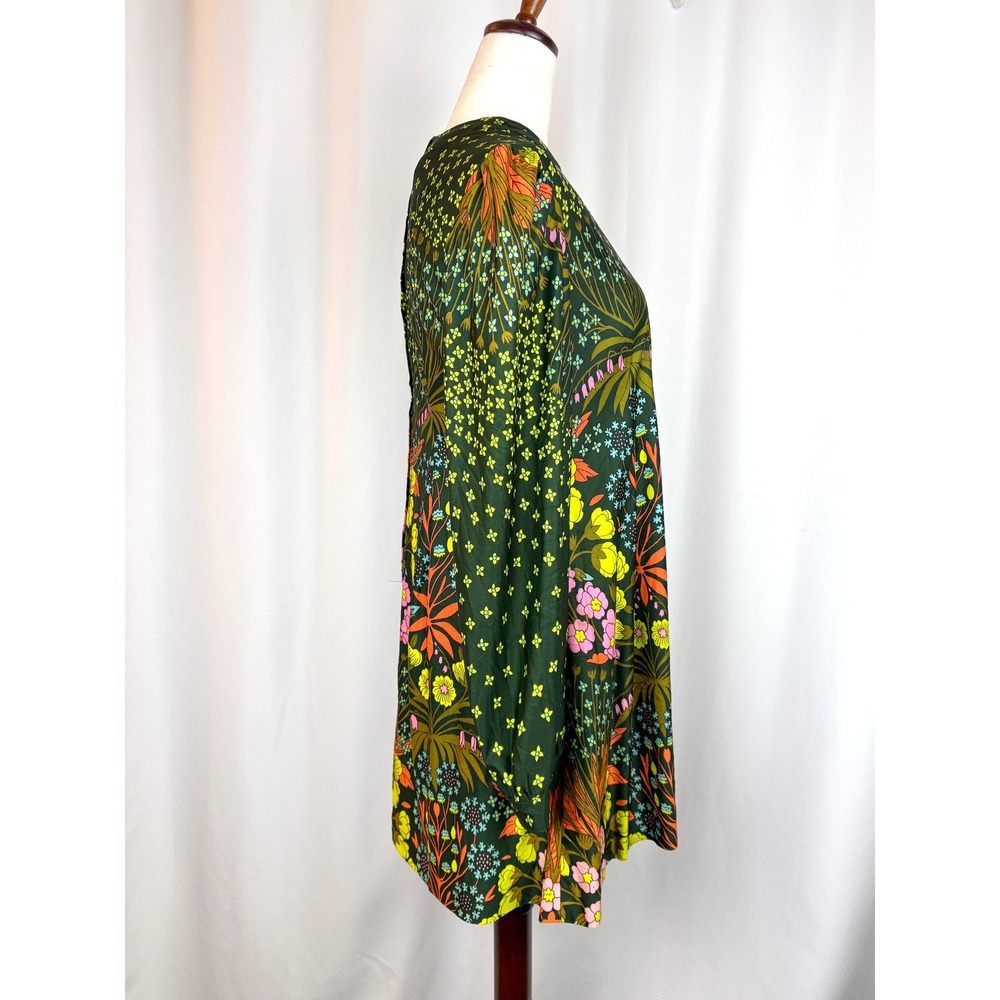 RARE Vintage 60s Rae Dolly Dolls San Francisco Floral Mod Mini Dress Psychedelic - Picture 6 of 7